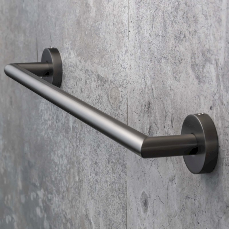 X-ROUND GUN METAL držák ručníků 450mm, gun metal XR402GM