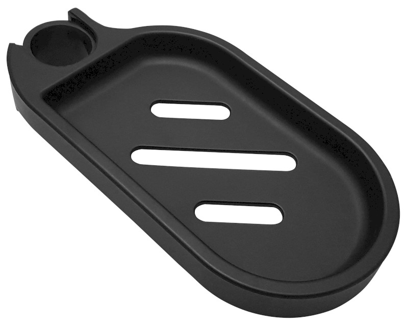 Mýdlenka na sprchovou tyč 25mm, ABS/černá mat NDSL435-2