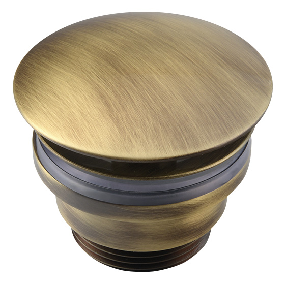 Umyvadlová výpust 5/4“, neuzavíratelná, velká zátka, 5-55mm, bronz UD52592