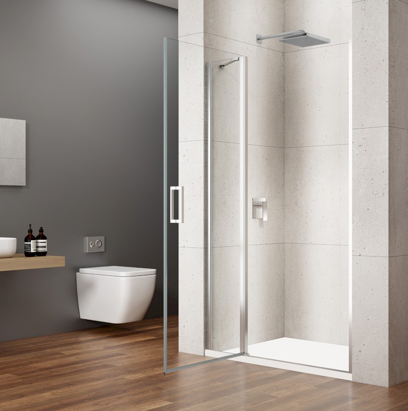 LORO sprchové dveře s pevnou částí 1000mm, čiré sklo GN4610