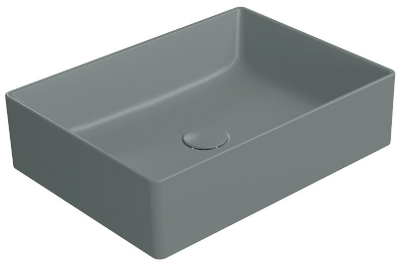 KUBE X keramické umyvadlo na desku, 50x37cm, agave mat 942904