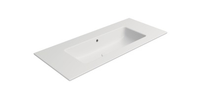 PURA keramické umyvadlo Slim 102x46cm, bez otvoru, bílá mat 8886009