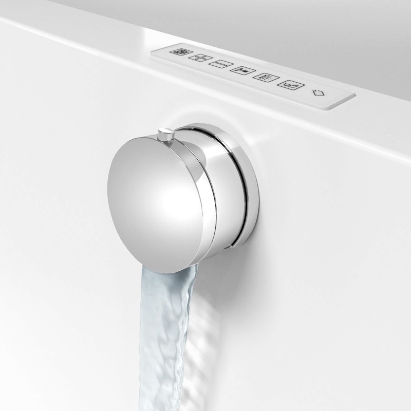 Vanová souprava s napouštěním, bovden, délka 775mm, zátka 72mm, chrom 71685