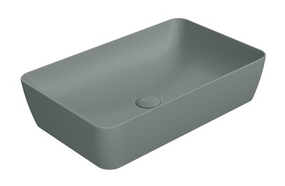 NUBES keramické umyvadlo na desku 60x38cm, agave mat 903604