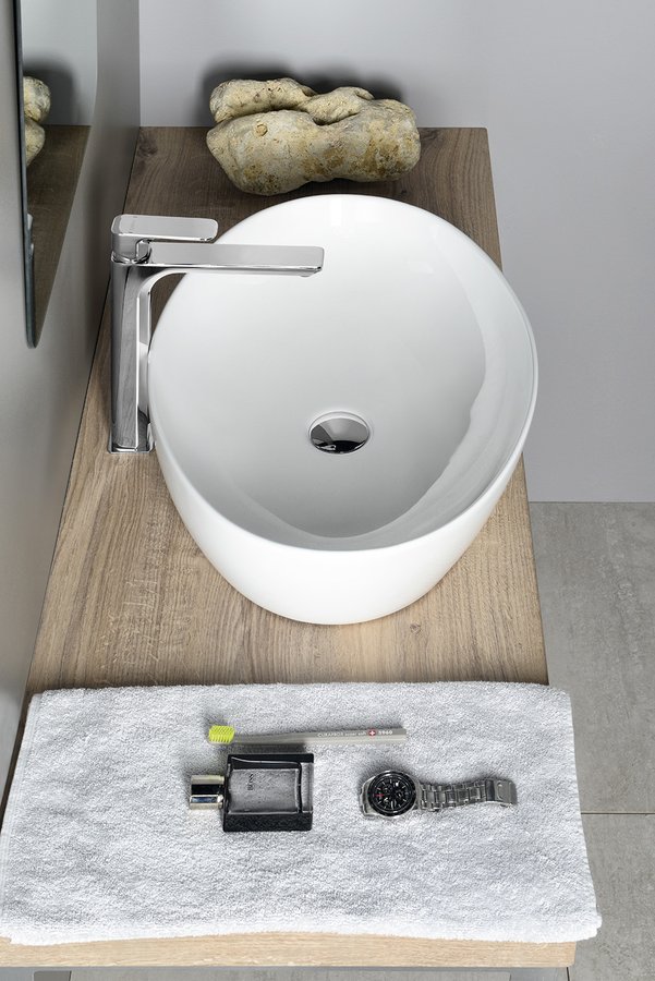 PERA keramické umyvadlo na desku, 62,5x42cm, bílá AR457