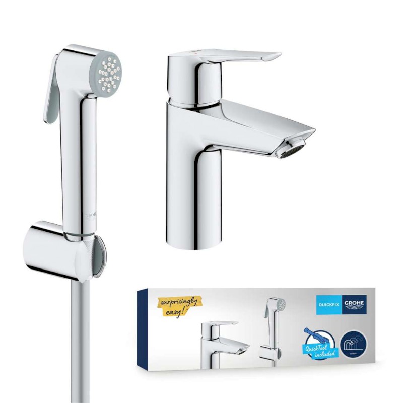 QuickFix Start Umyvadlová baterie s bidetovou sprškou, chrom GROHE 23123003