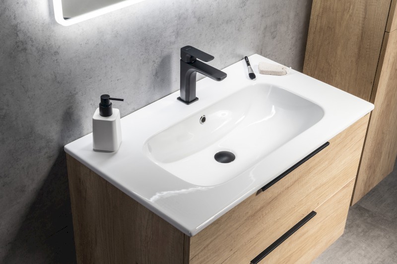 CIRASA umyvadlová skříňka 79,8x52x46cm, borovice rustik CR801-1616