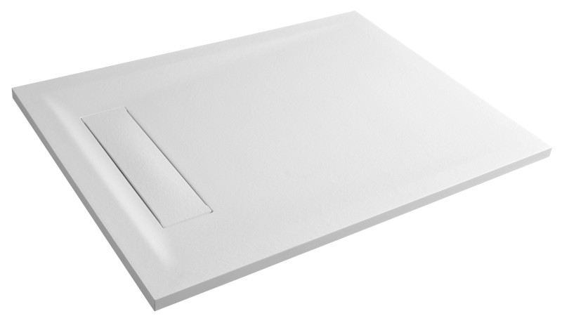 ELEA sprchová vanička litý mramor, 140x80cm, bílá PEL14080