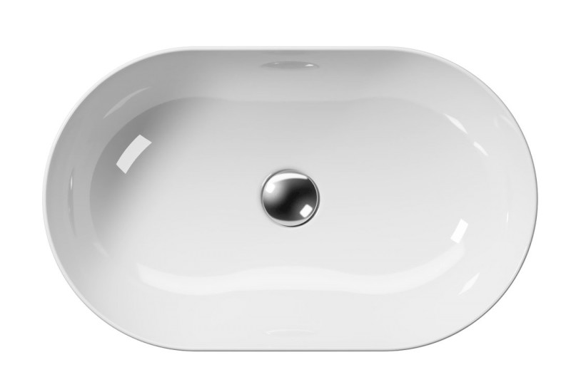 PURA keramické umyvadlo na desku 60x37cm, bílá ExtraGlaze 883411