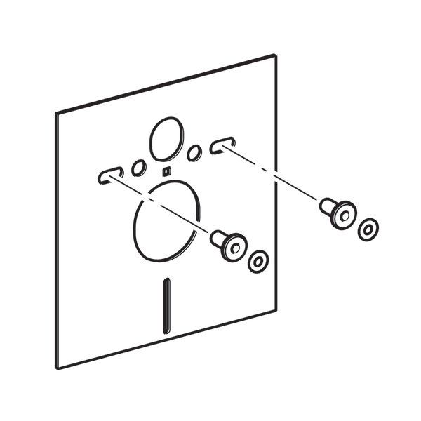 GEBERIT zvukoizolační podložka pro závěsné WC 156.050.00.1
