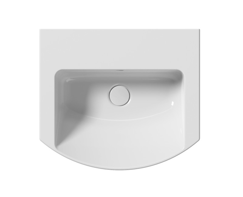 NORM keramické umyvadlo 51x45cm, oblé, bez otvoru, bílá ExtraGlaze 8646011