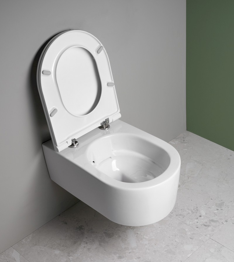 SISTEMA A závěsná WC mísa, Rimless, 36x53,5cm, bílá 10SL02001