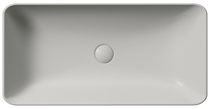 NUBES keramické umyvadlo na desku 80x40cm, cenere mat 904017