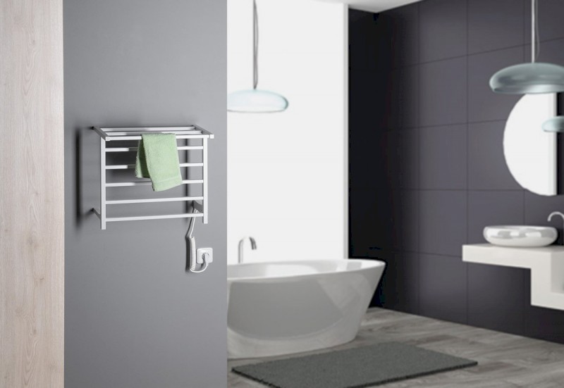 ELZOR elektrický sušák ručníků 500x470 mm, 60 W, bílá mat EB500