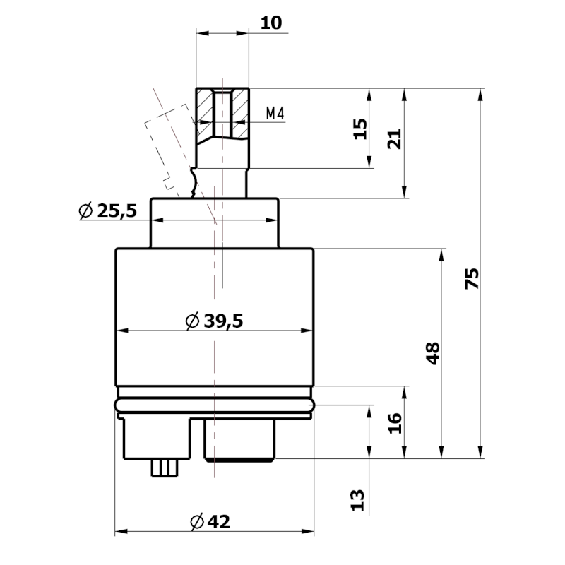 Směšovací kartuše 42 mm, STANDARD, blistr 1110-98