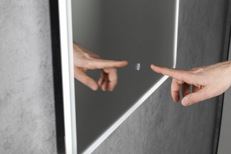 PIRI zrcadlo s LED osvětlením 60x80cm, senzor, 2700-6500K PR600S