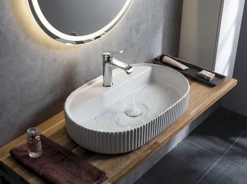 SINTESI keramické umyvadlo na desku, 60x40cm, bílá 10SI65060