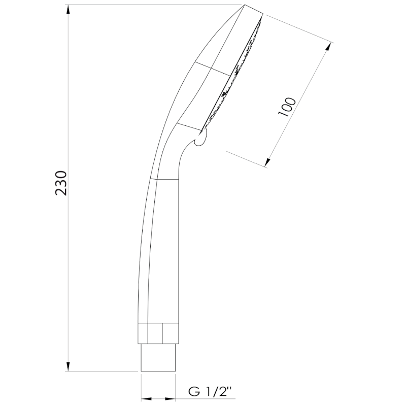 Ruční masážní sprcha, 3 režimy sprchování, průměr 100mm, ABS/chrom SC105
