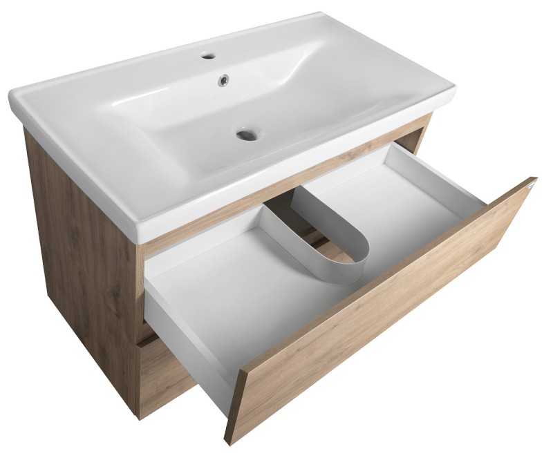 ALTAIR umyvadlová skříňka 86,5x60x45cm, dub emporio AI390