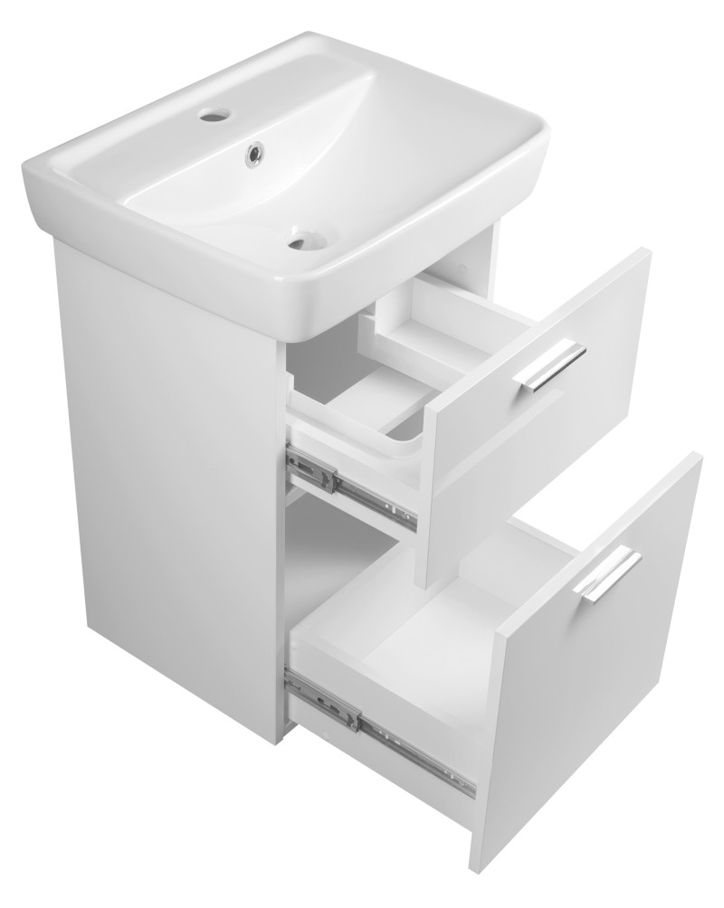 ZOJA umyvadlová skříňka zásuvková 41,5x50x35,5cm, bílá 56374