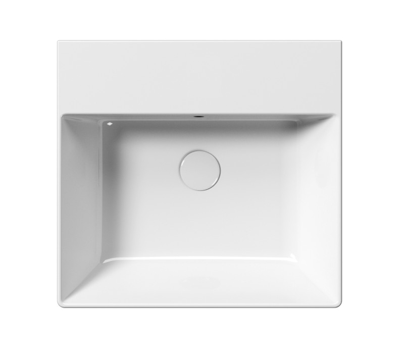 KUBE X keramické umyvadlo 50x47cm, bez otvoru, bílá ExtraGlaze 9430011