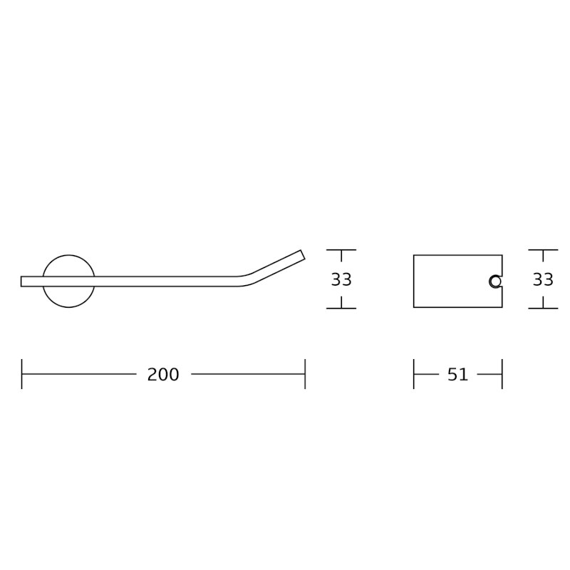 Držák toaletního papíru, chrom UN88233C