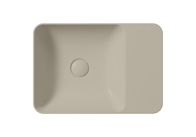MODO keramické umyvadlo na desku 50x35cm, bez otvoru, creta mat 9884008