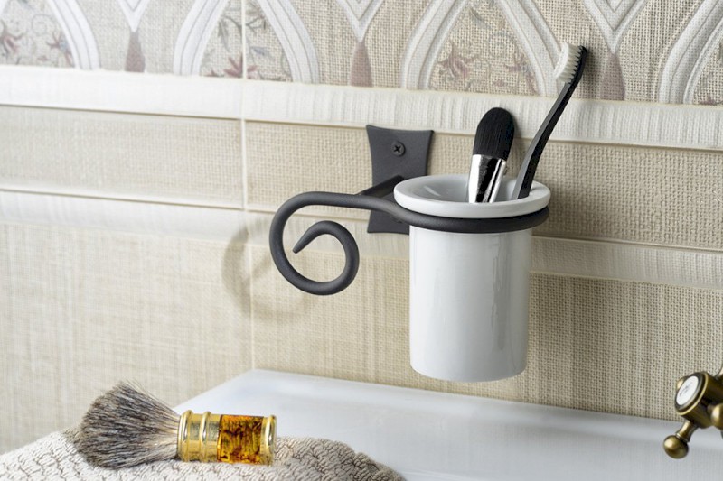 REBECCA sklenka, keramika, černá mat CC004