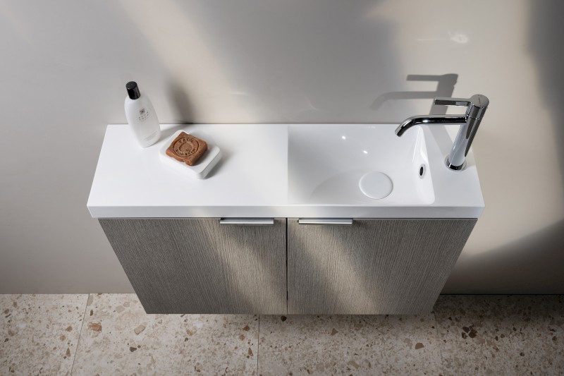 LATUS X umyvadlová skříňka 39,4x50x22cm, borovice rustik LT110-1616