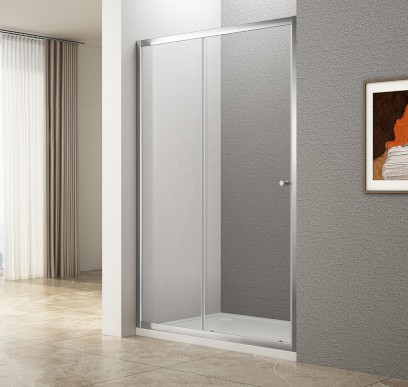 UGGA posuvné sprchové dveře 1000mm, čiré sklo ATS100