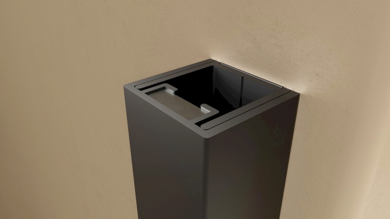 ROLLS BLACK magnetický profil 1500mm BS-R02B