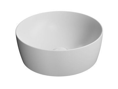 NUBES keramické umyvadlo na desku průměr 40cm, bílá mat 903909