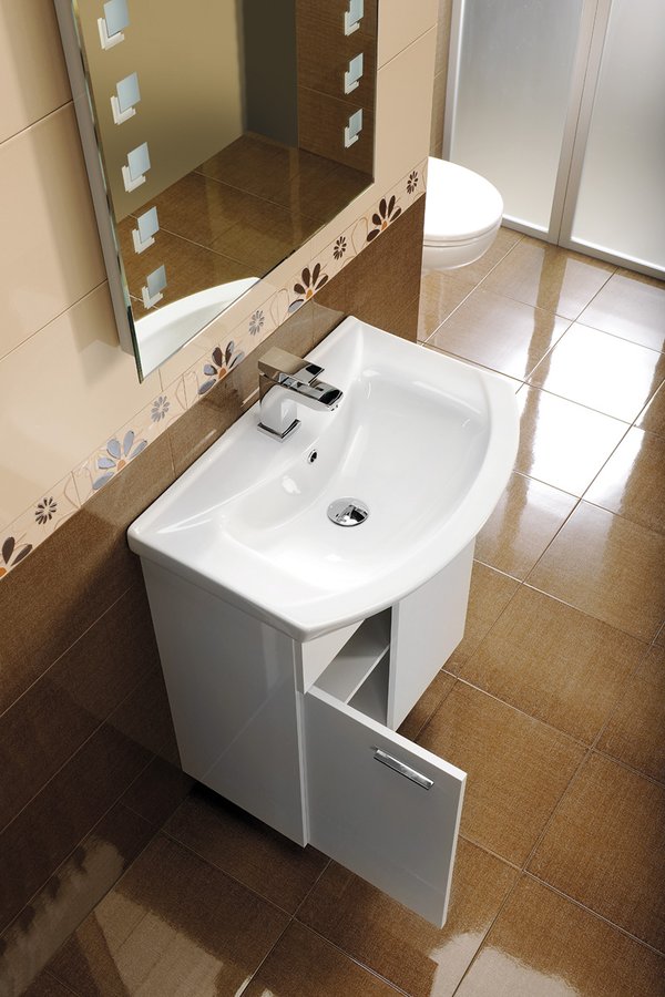 ZERO keramické umyvadlo nábytkové 55x43,5cm, bílá 6055