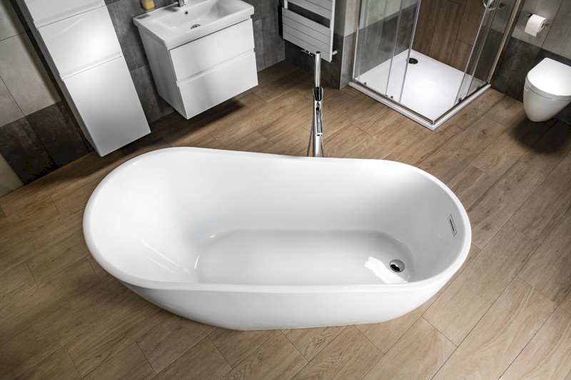TISA volně stojící vana, 170x80cm, bílá E1780