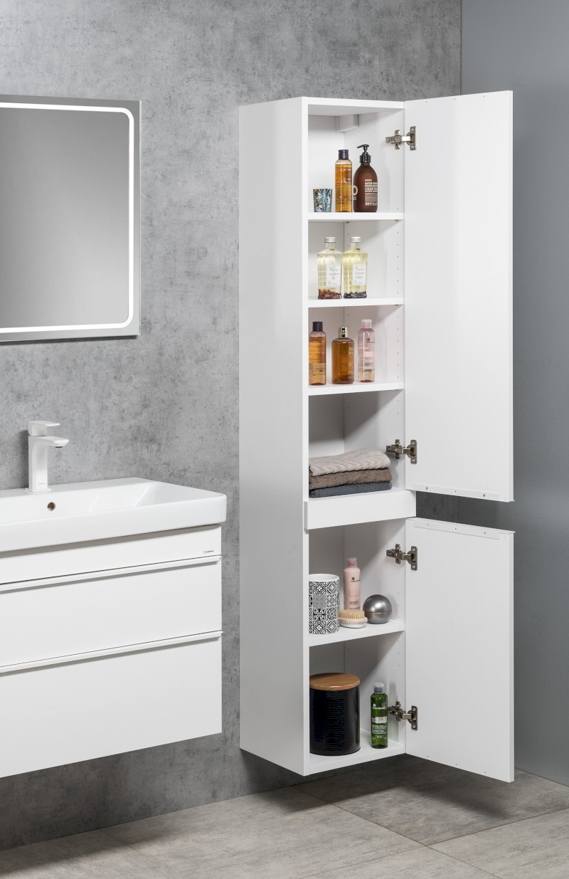 SITIA skříňka vysoká 35x172x32cm, 2x dvířka, levá/pravá, bílá mat SI230-3131