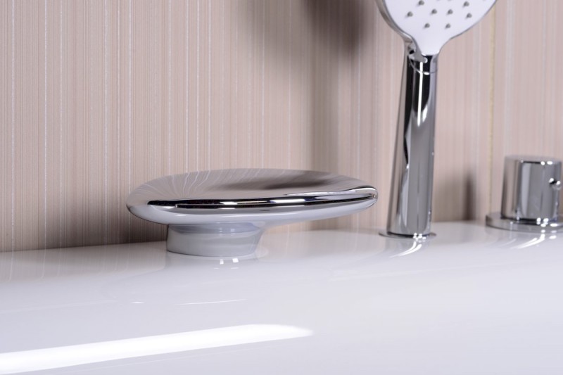 Výtoková hubice na okraj vany, 170mm, chrom 48B100