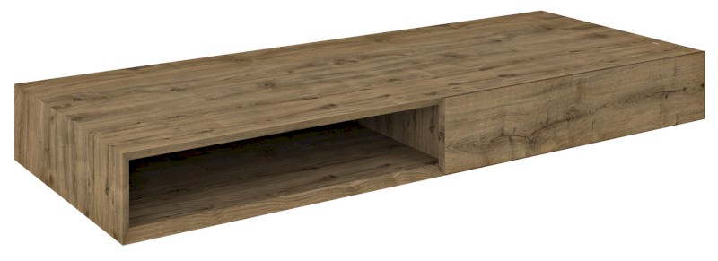 MORIAN umyvadlová skříňka 120x14x48cm, dub, pravá MR113