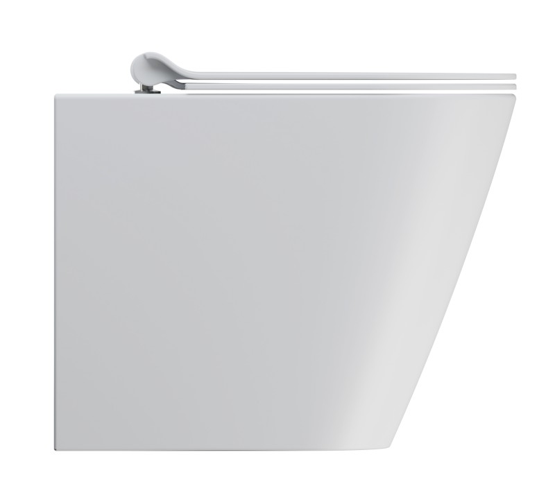 KUBE X WC mísa stojící, Swirlflush, 36x55cm, spodní/zadní odpad, bílá dual-mat 941009