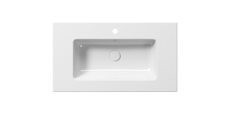 PURA keramické umyvadlo slim 82x46cm, bílá ExtraGlaze 8885111