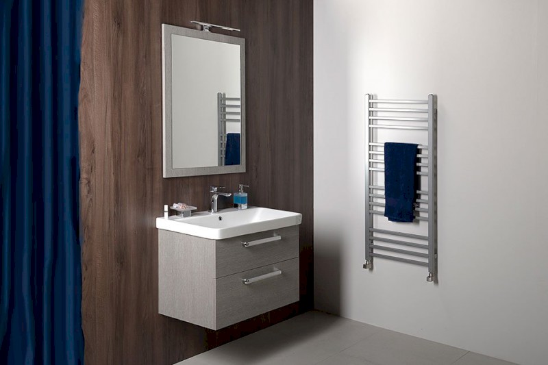 THEIA umyvadlová skříňka 101,4x43,5x44,2cm, 2xzásuvka, dub stříbrný TH105-1111