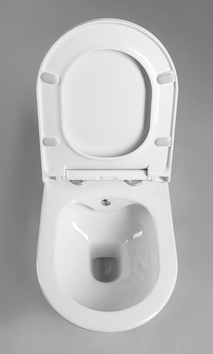 AVVA CLEANWASH závěsná WC mísa, integrovaná baterie a bidet. sprška, Rimless, 35,5x53cm, bílá 100315