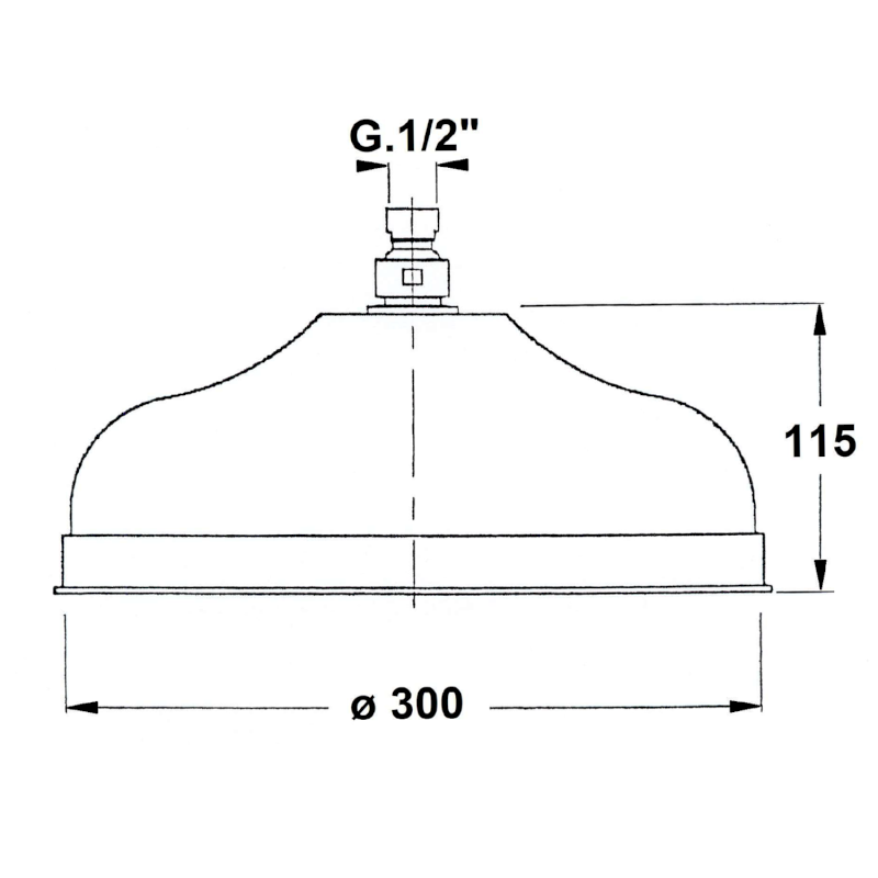 ANTEA hlavová sprcha, průměr 300mm, bronz SOF3006
