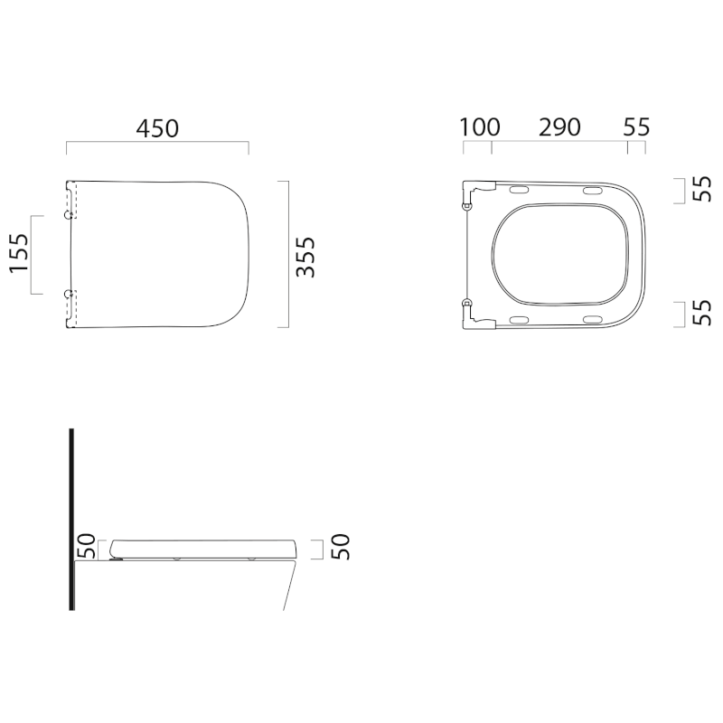 TRACCIA WC sedátko, Soft Close, Quick Release, bílá MS69CN11
