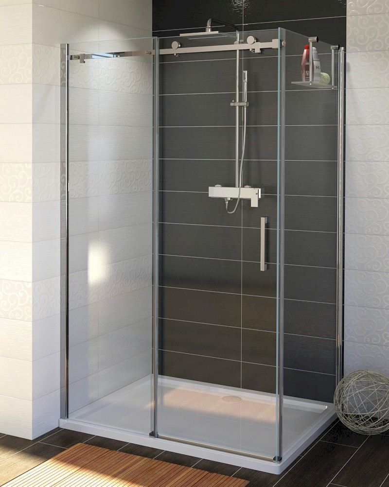 DRAGON boční stěna 800mm, čiré sklo GD7280