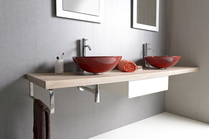 AVICE deska pod umyvadlo 250x50cm, tl.5cm, dub Rover AV254