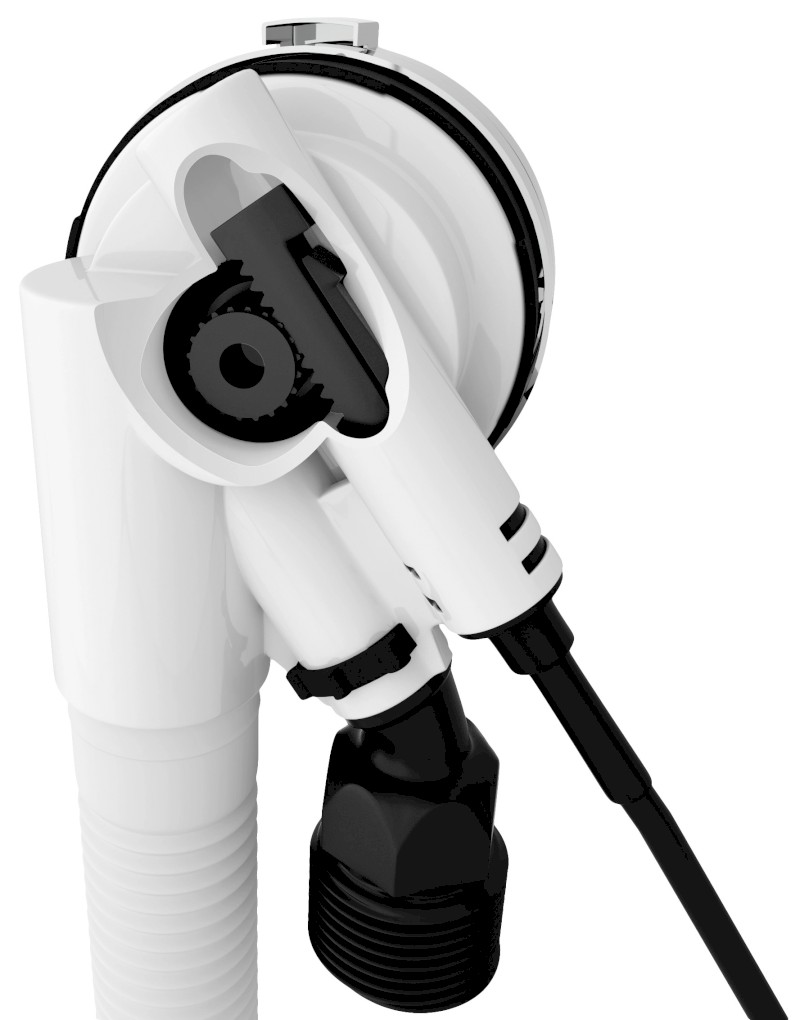 Vanová souprava s napouštěním, bovden, délka 600mm, zátka 72mm, zlato mat 71851.91