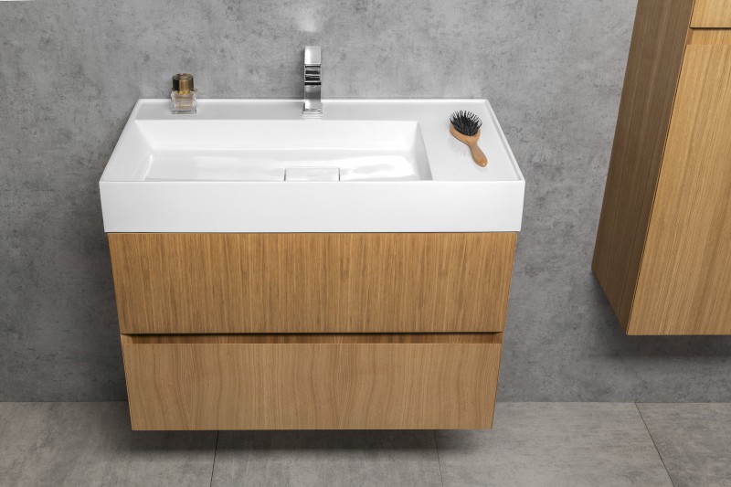 FILENA umyvadlová skříňka 82x51,5x43cm, dub FID1285D