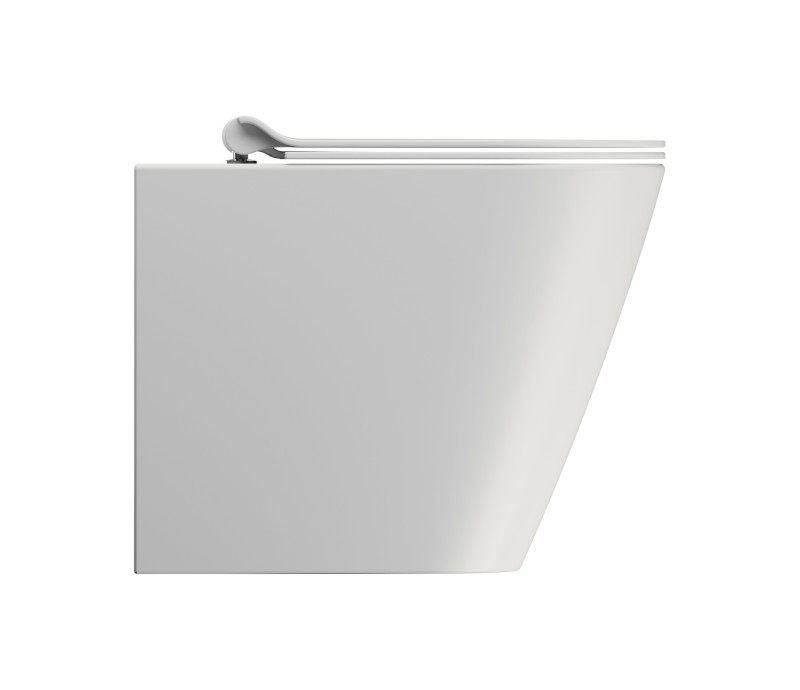 KUBE X WC mísa stojící, Geniusflush, 36x55cm, spodní/zadní odpad, bílá dual-mat 949109