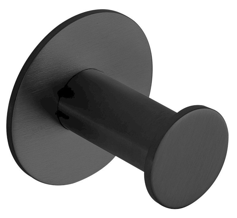 X-ROUND BLACK samolepící háček, černá mat XR219B