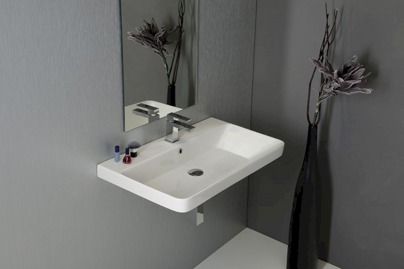 THALIE 80 keramické umyvadlo nábytkové 80x46cm, bílá TH11080